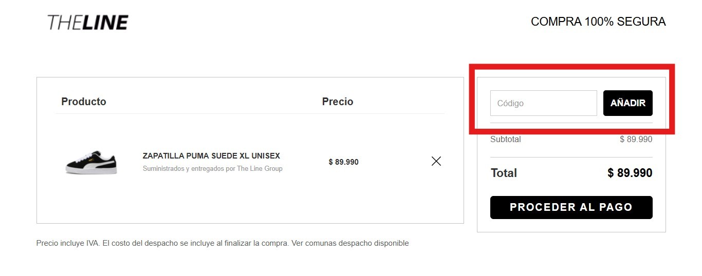 Descuento Cupónes The line